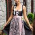 Alpenglanz | Jacquard Zweiteiler in Schwarz & Hellgold – Damen Dirndl Festmode